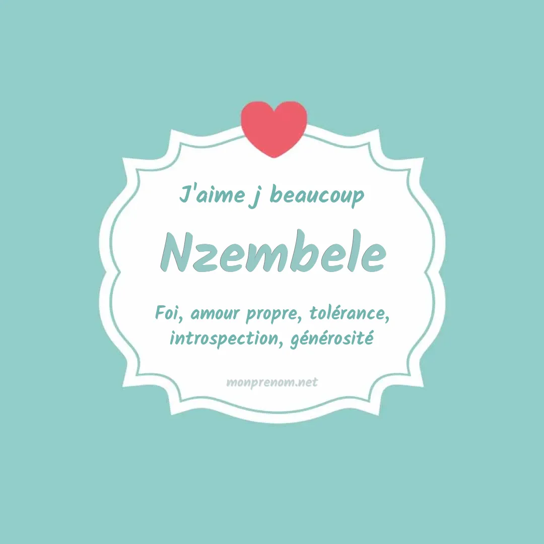 J'aime beaucoup Nzembele