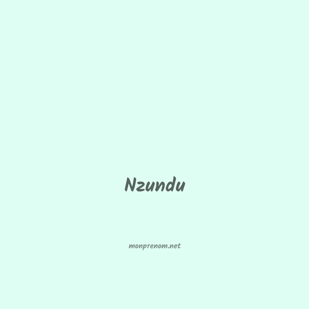 Nzundu en chinois