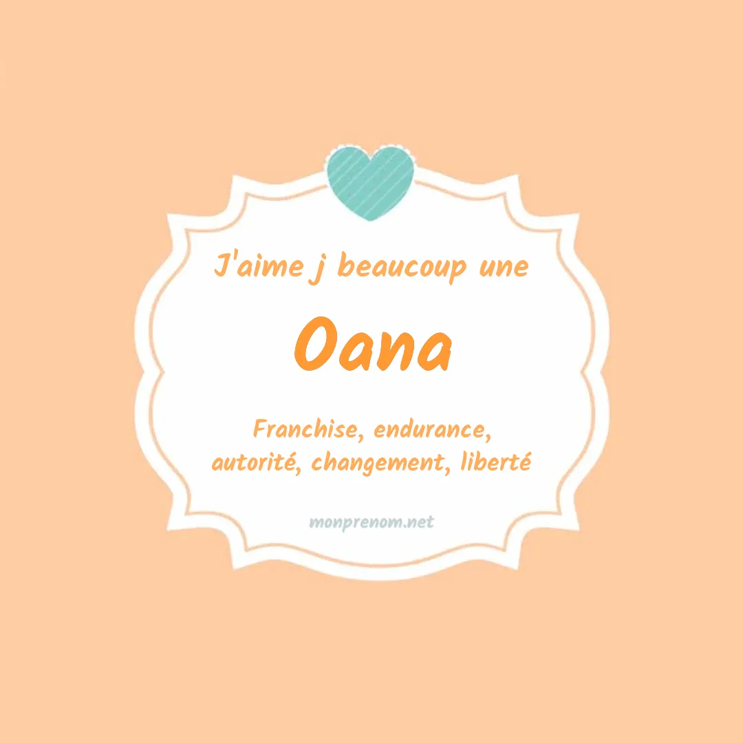 J'aime beaucoup Oana