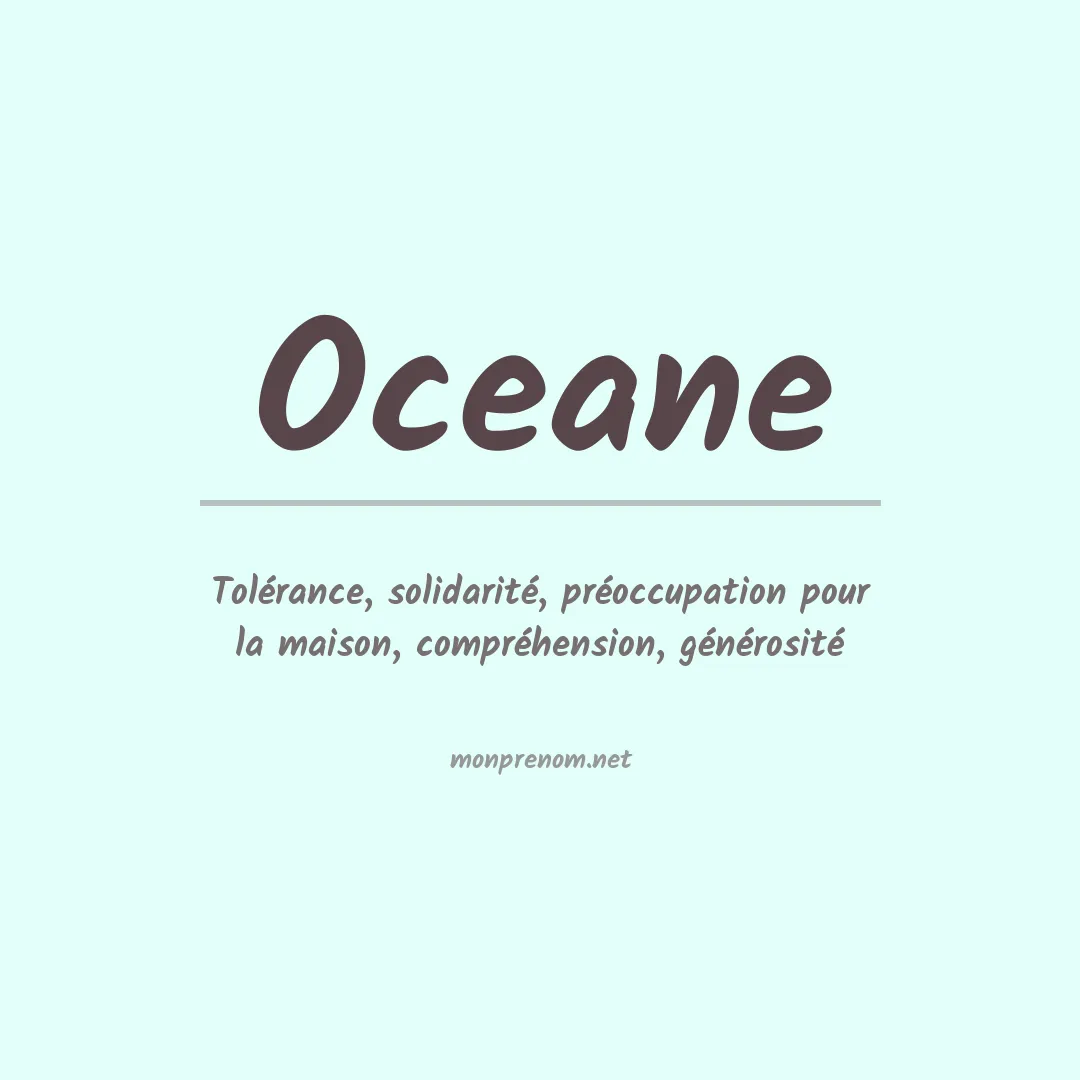 Prénom Oceane