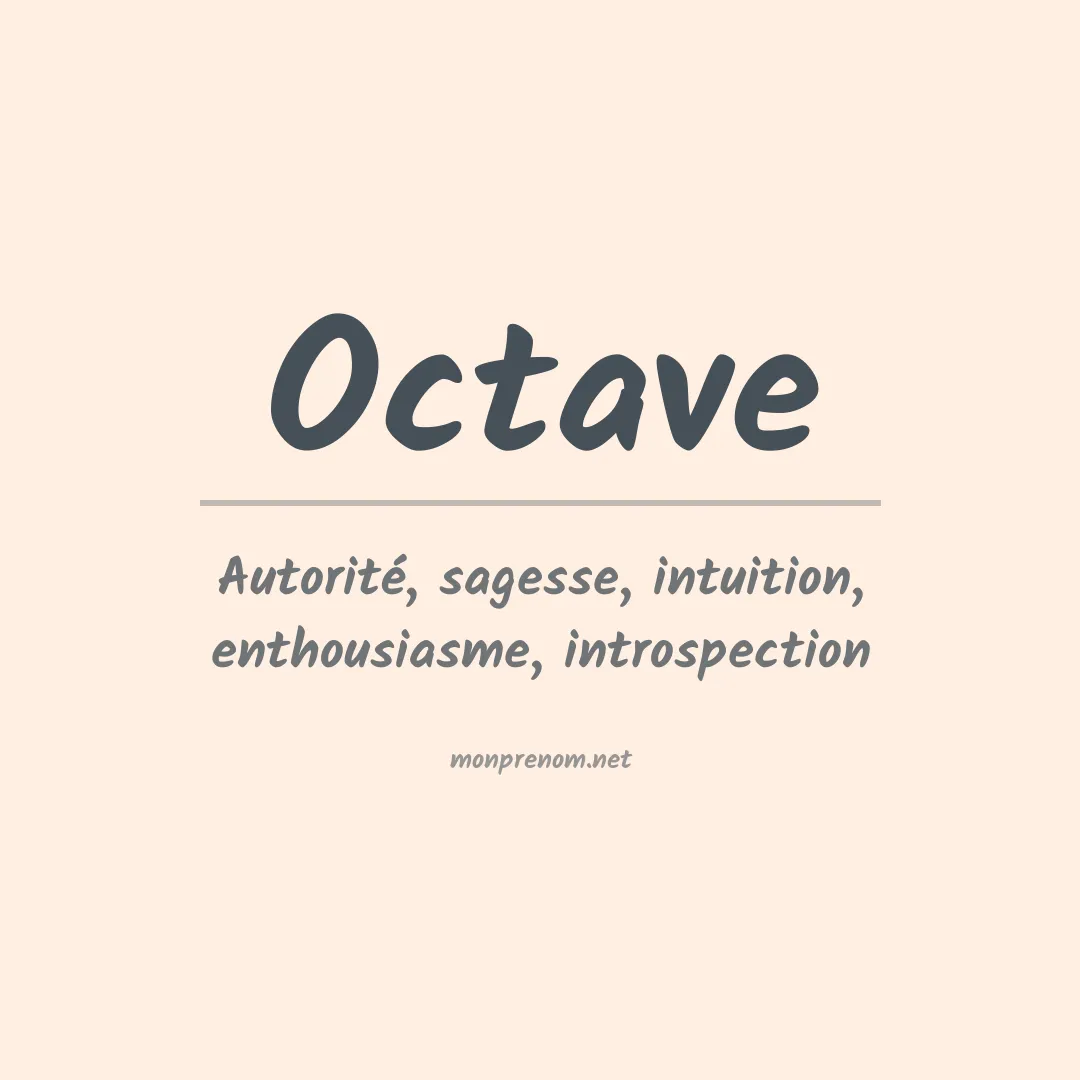 Signification du prénom Octave