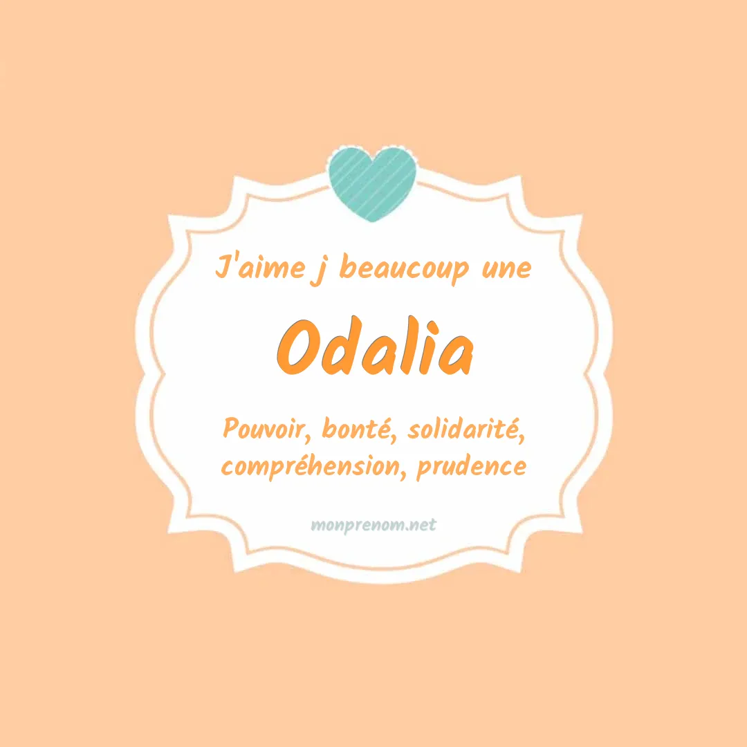 J'aime beaucoup Odalia