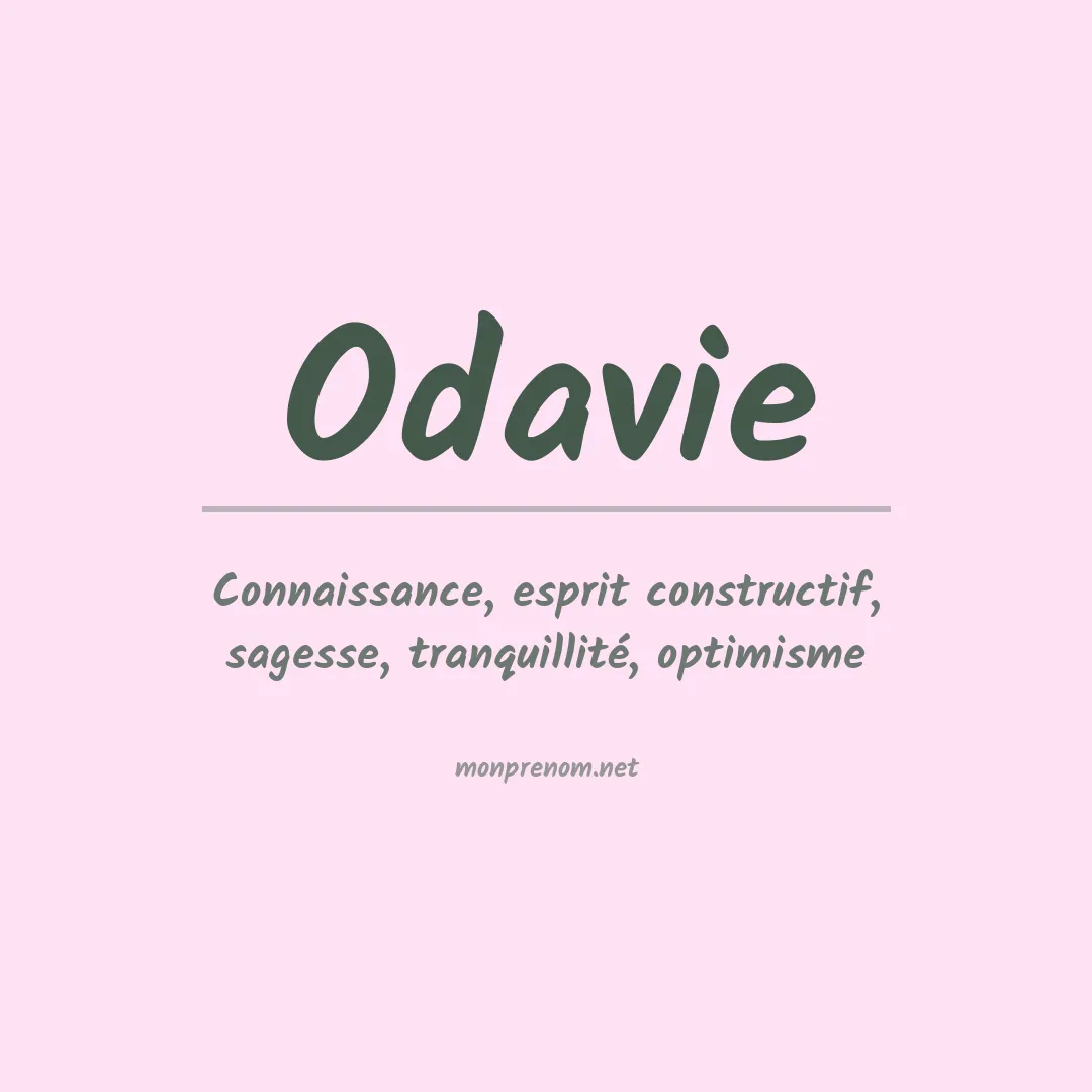 Prénom Odavie