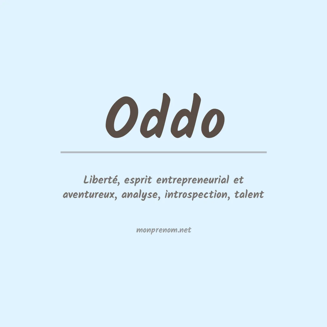 Prénom Oddo