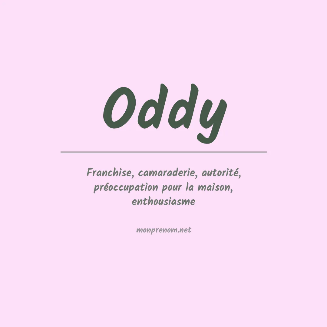 Prénom Oddy