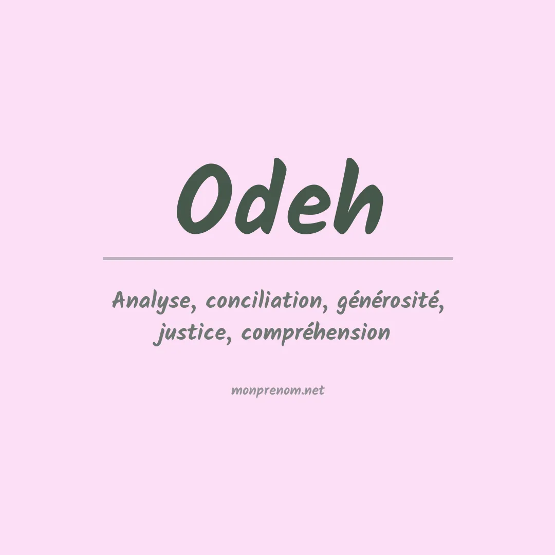 Prénom Odeh