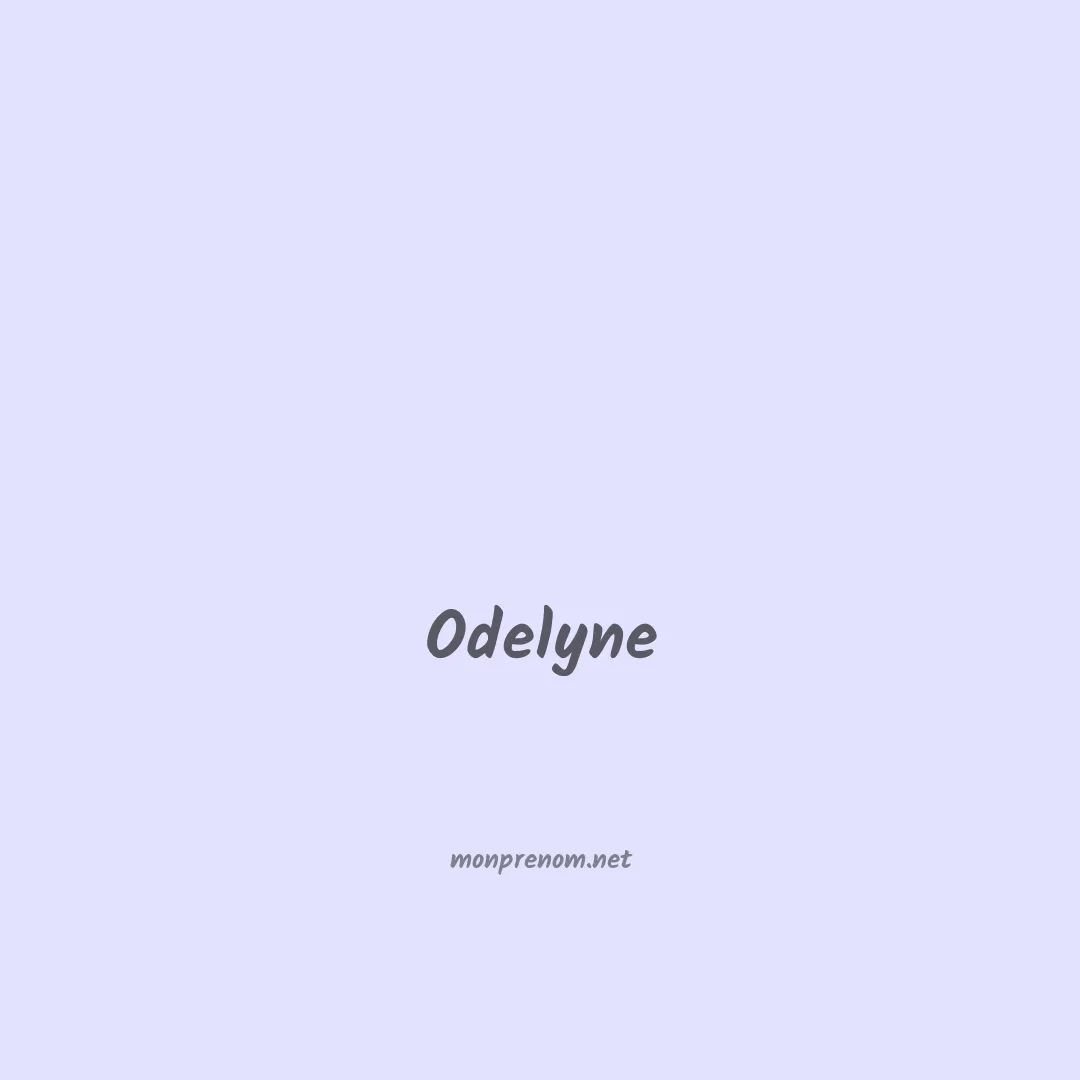 Odelyne en chinois