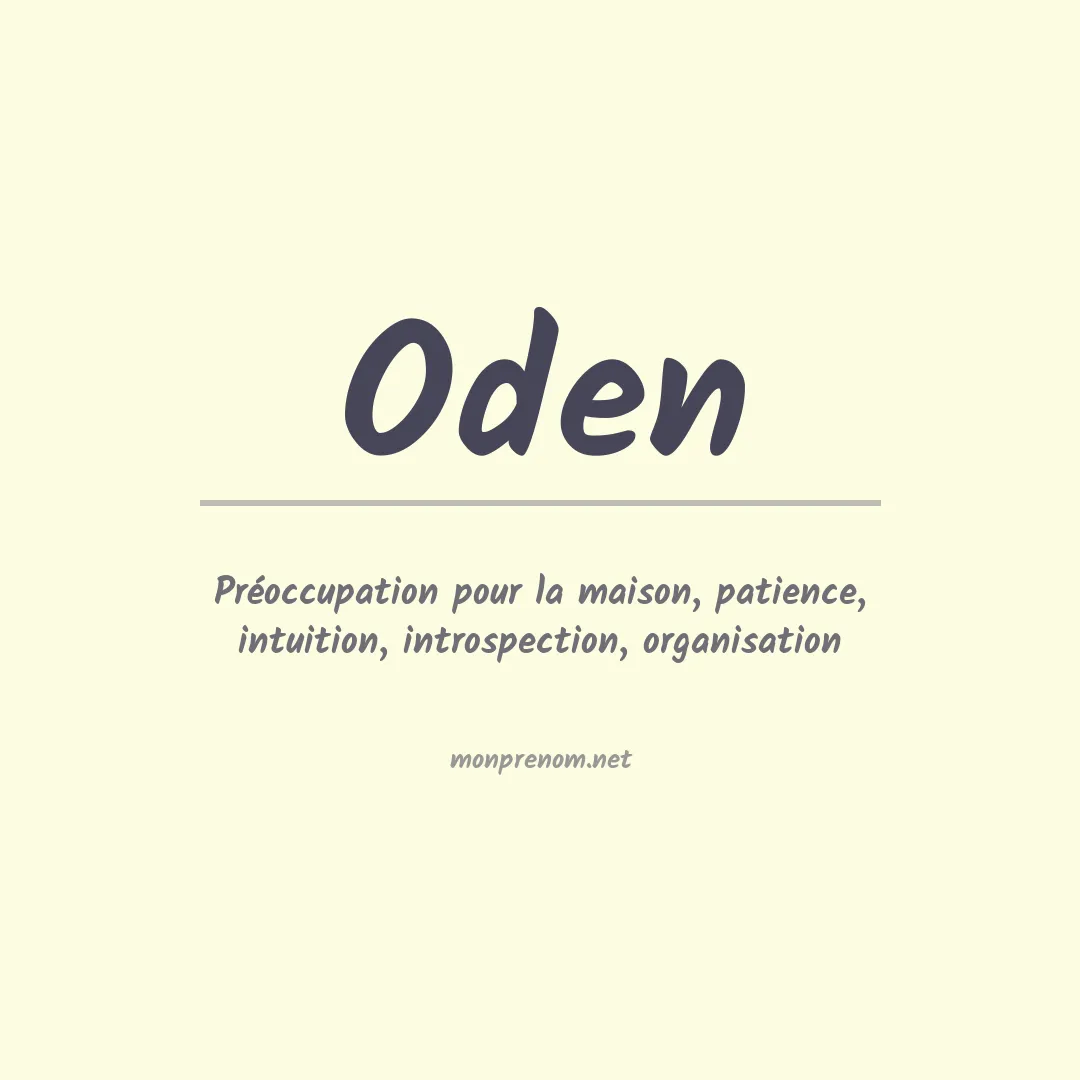 Prénom Oden