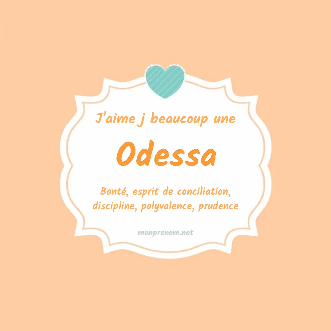 J'aime beaucoup Odessa
