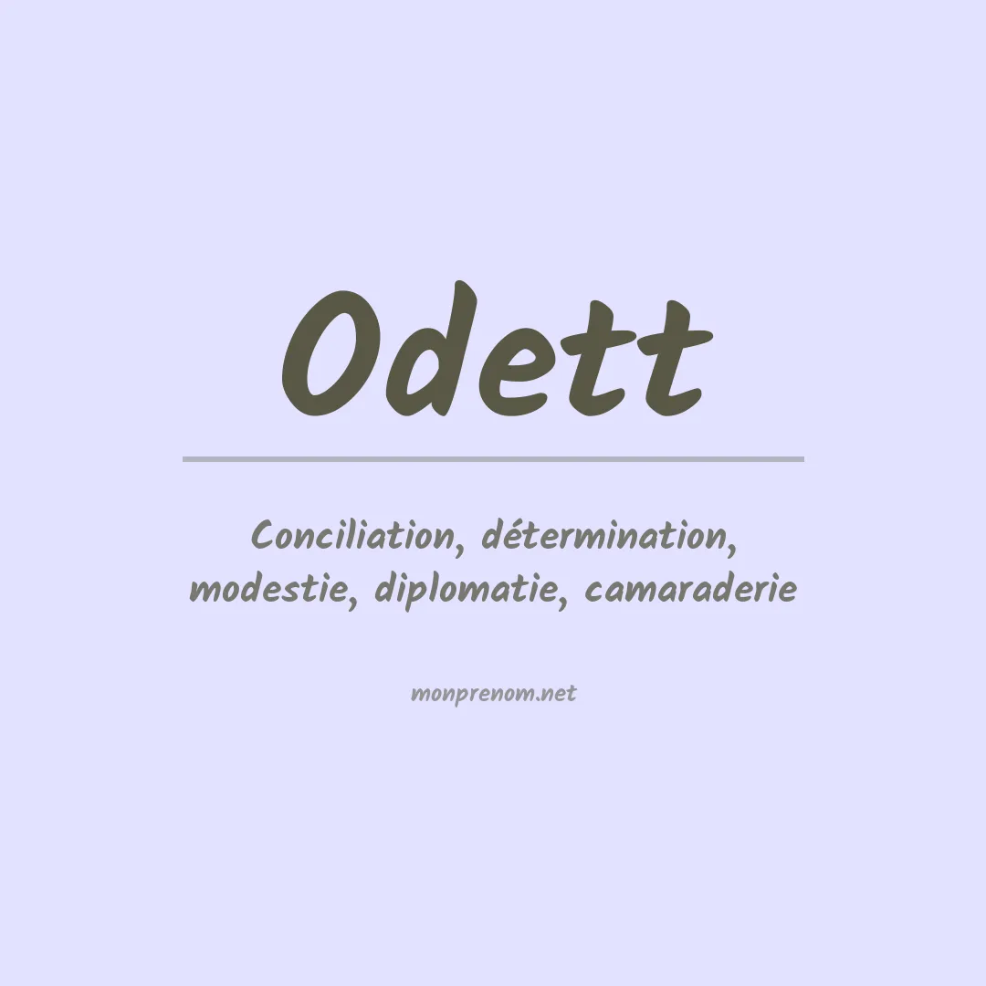 Prénom Odett