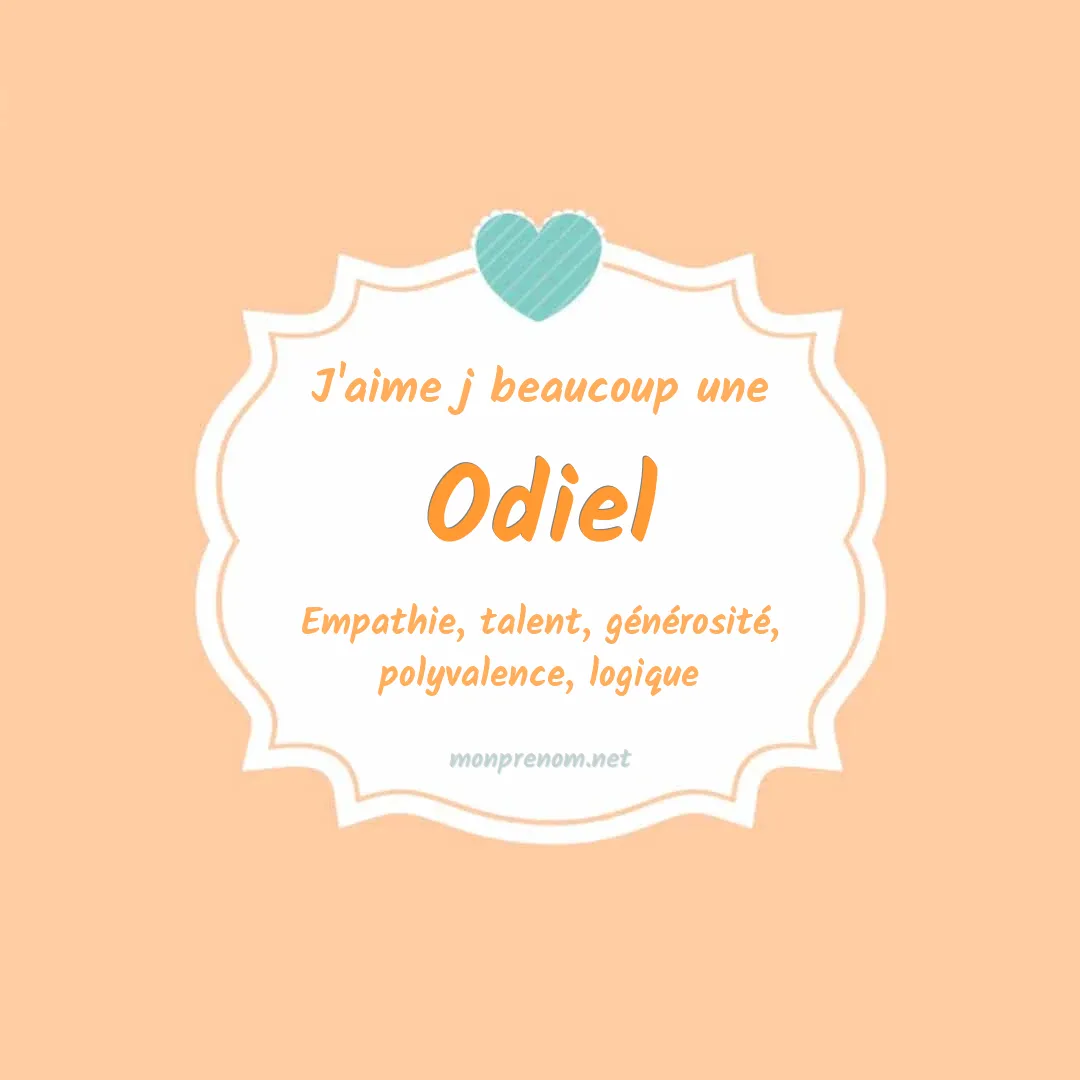 J'aime beaucoup Odiel