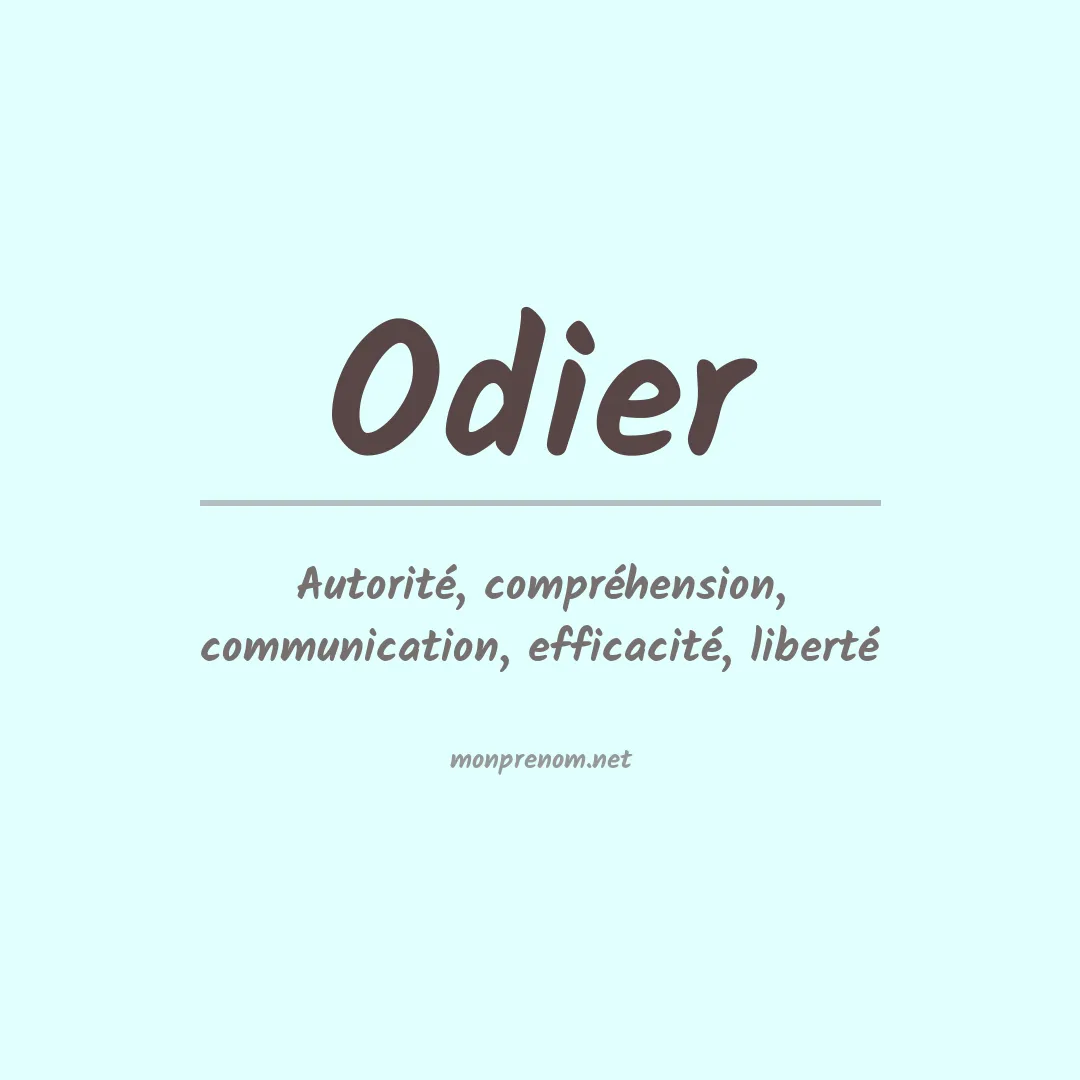Signification du prénom Odier