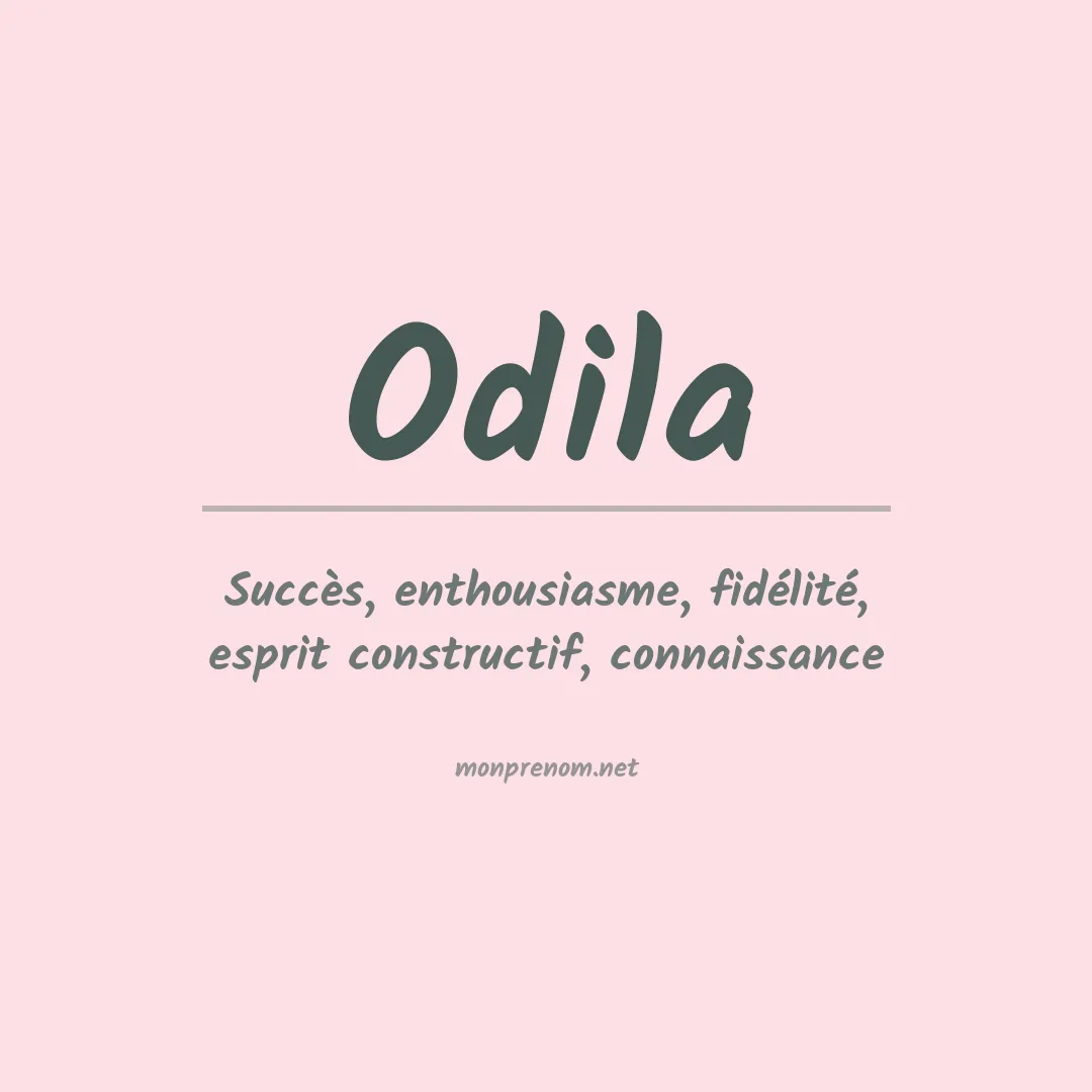 Prénom Odila