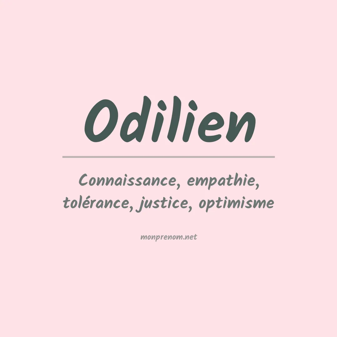 Signification du prénom Odilien