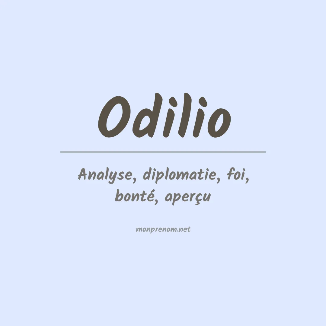 Prénom Odilio
