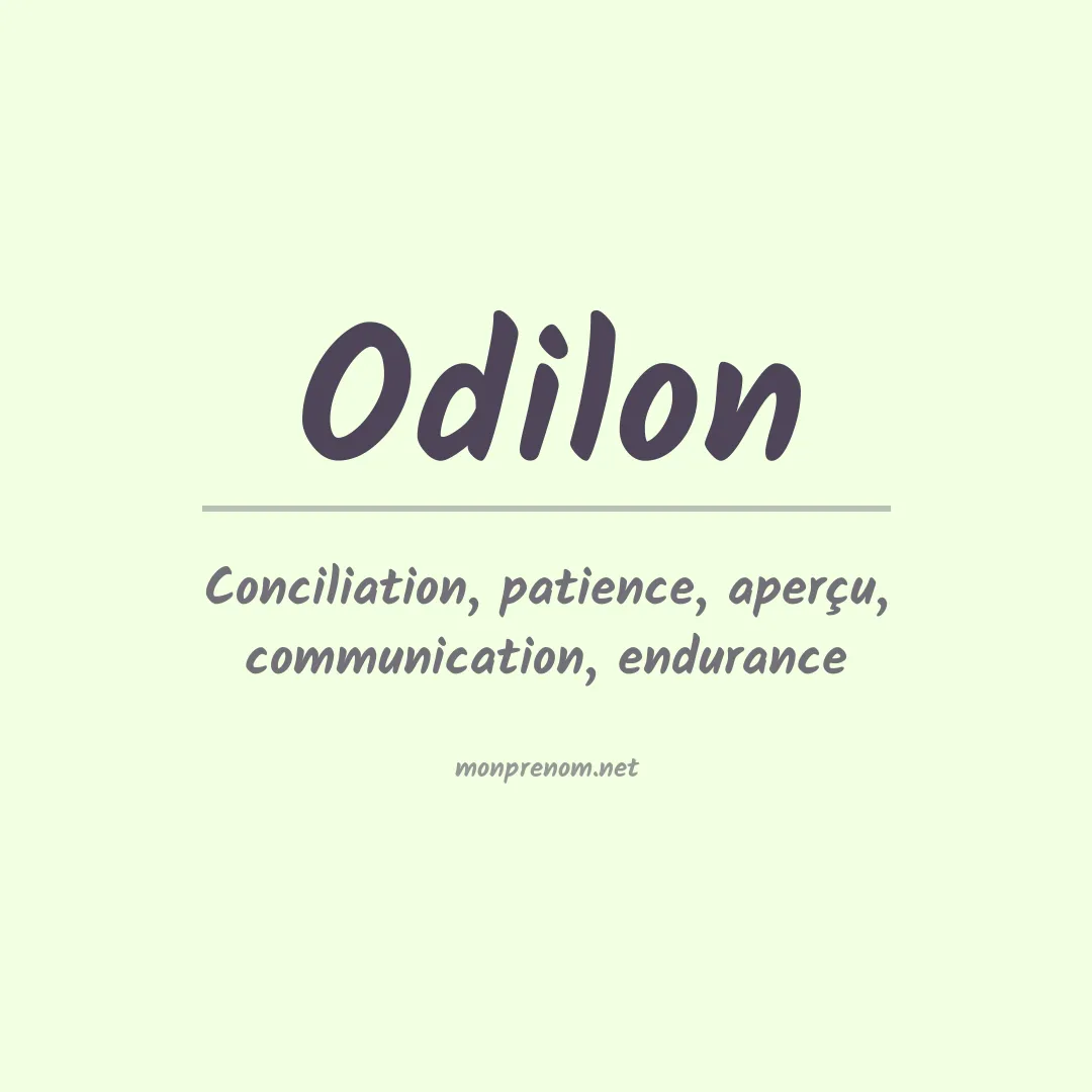 Prénom Odilon