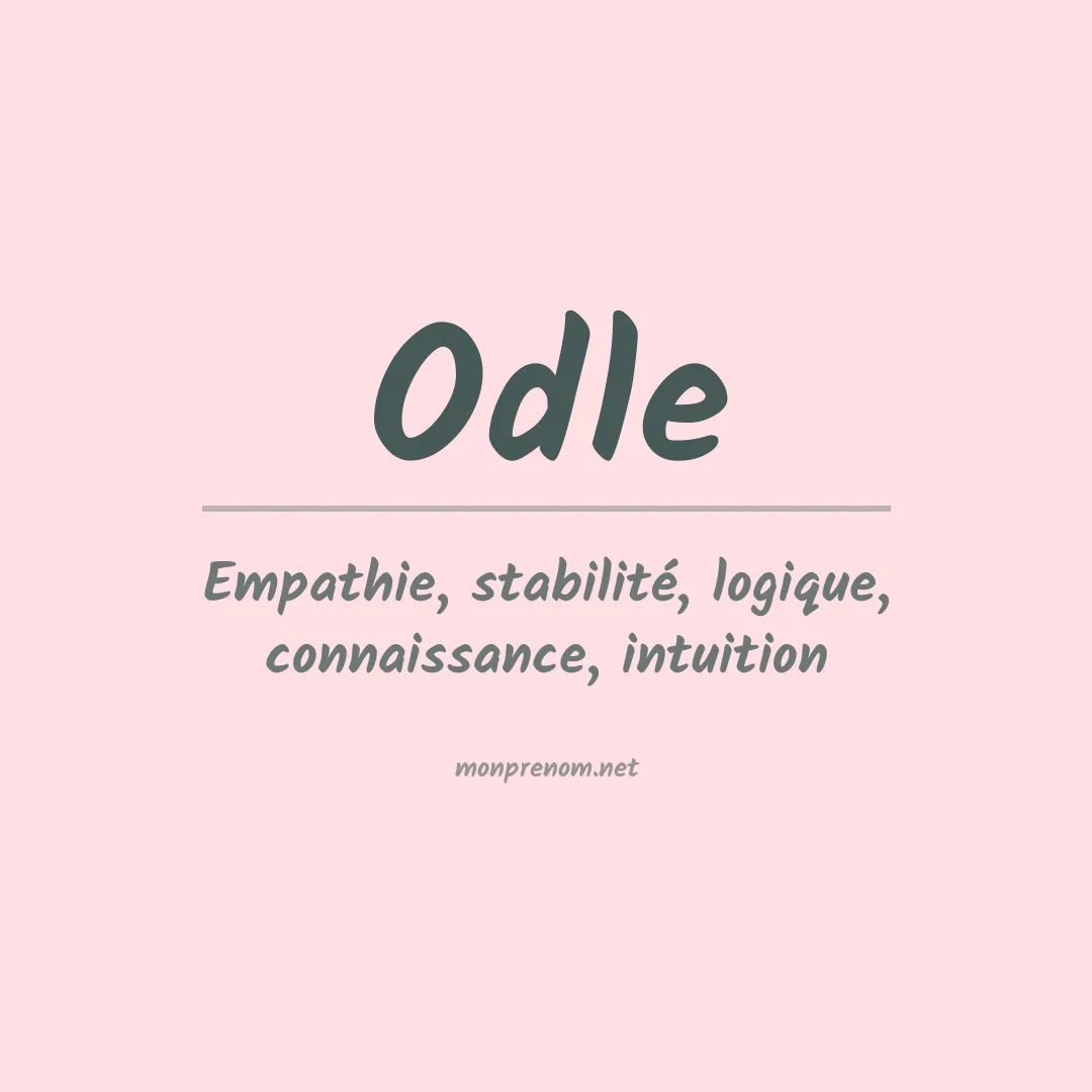 Prénom Odle