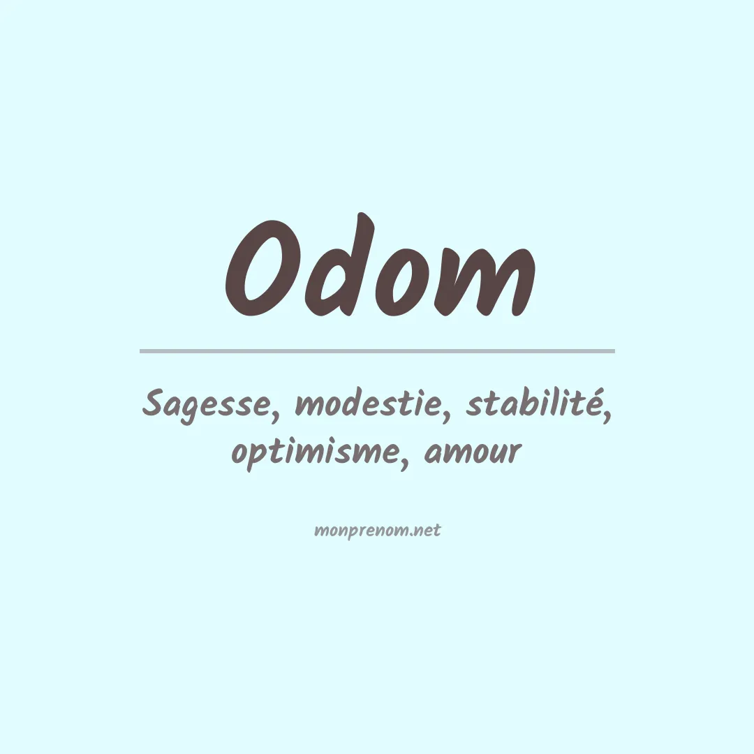 Prénom Odom