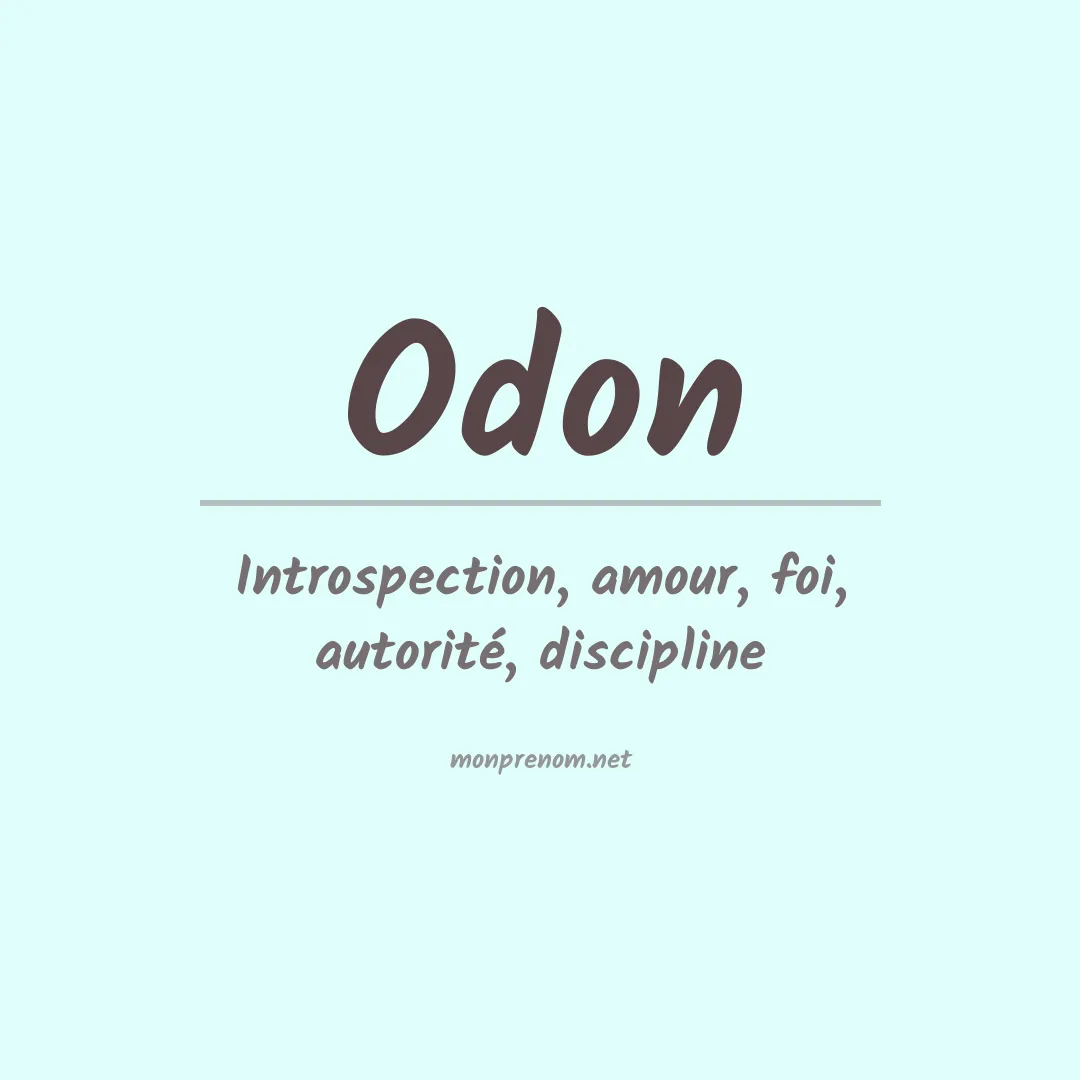 Prénom Odon