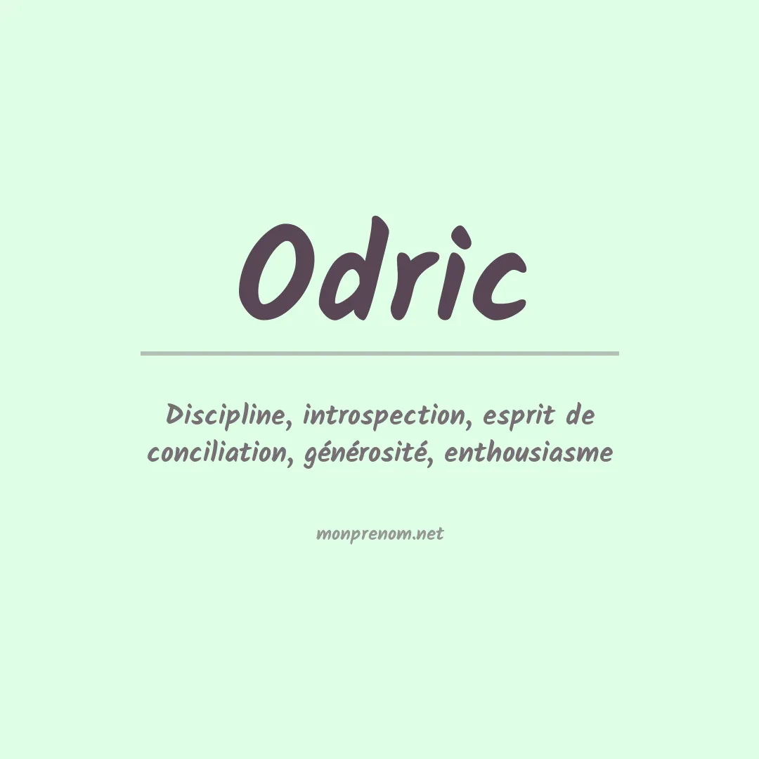 Signification du prénom Odric