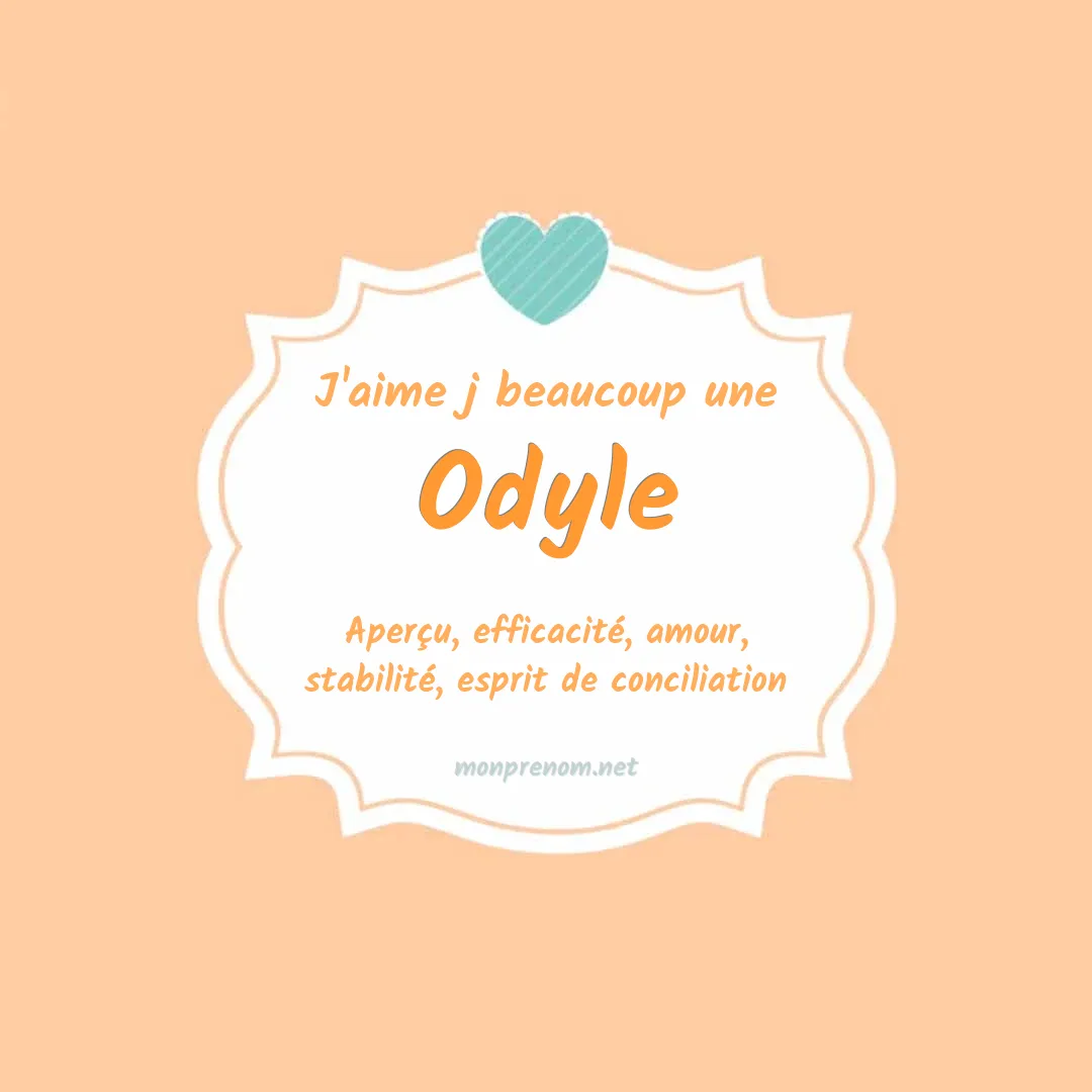 J'aime beaucoup Odyle