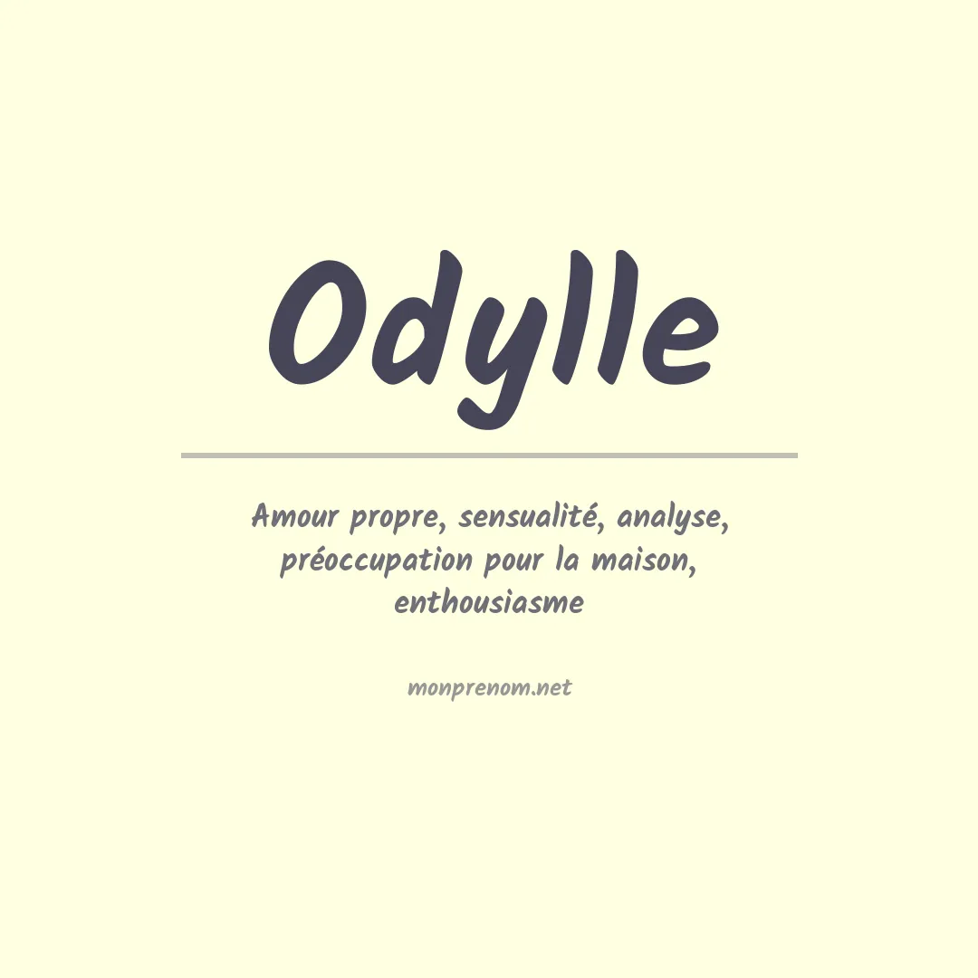Prénom Odylle