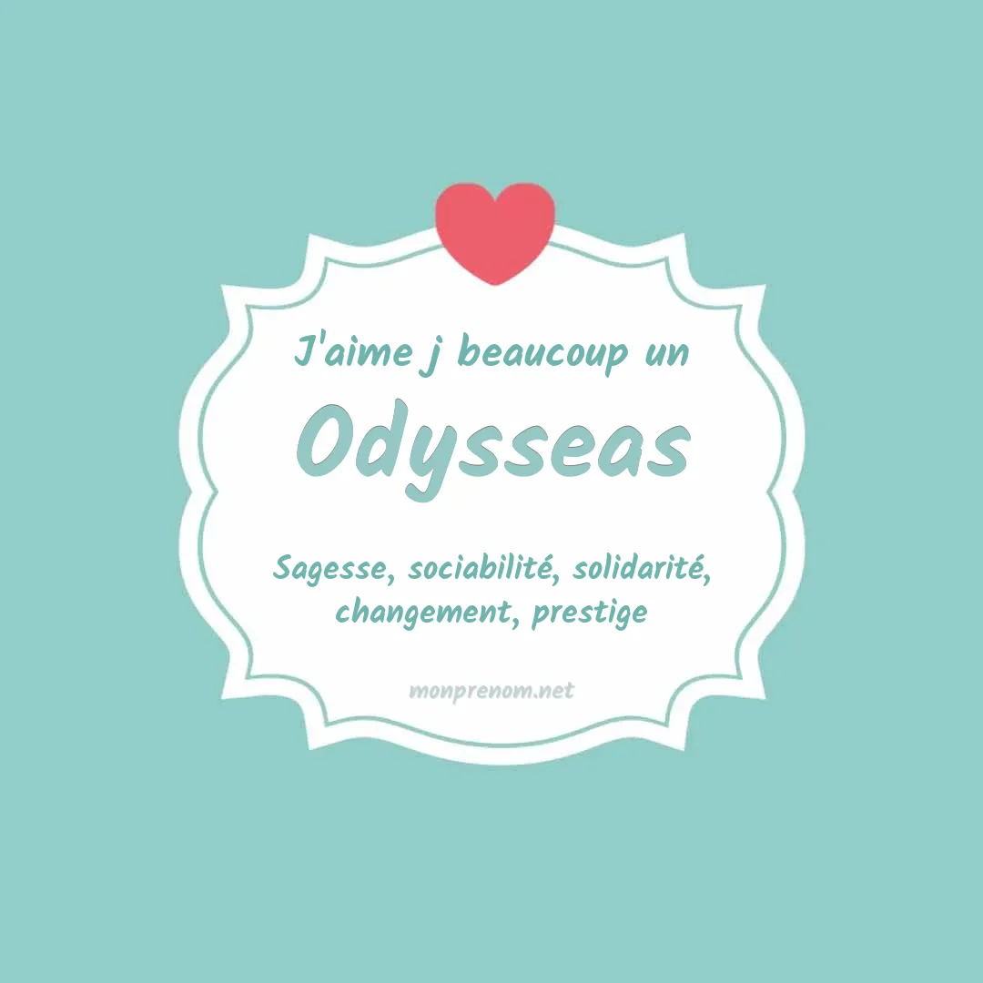 J'aime beaucoup Odysseas
