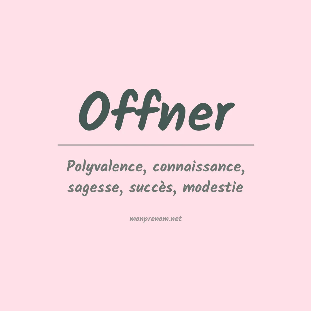 Prénom Offner