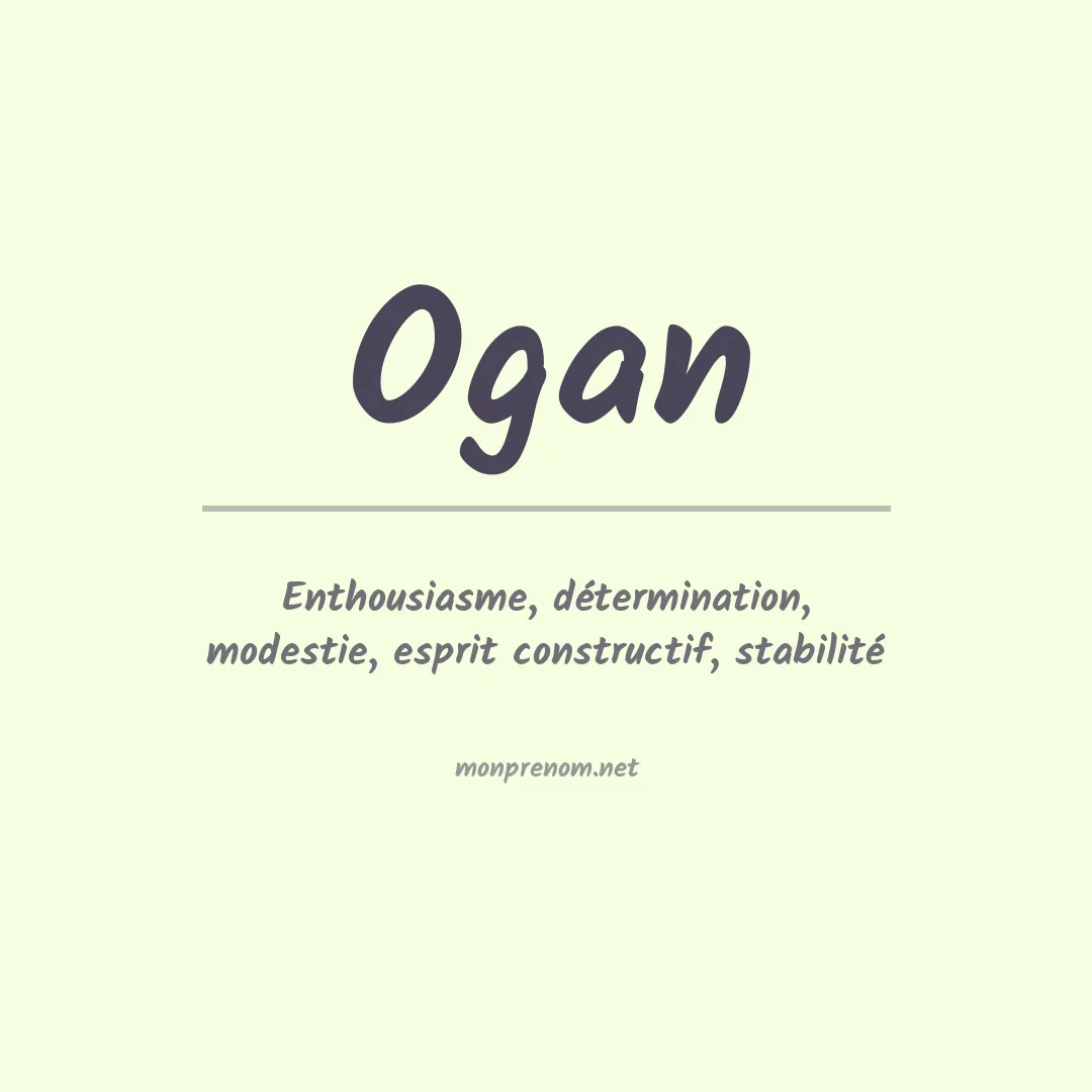 Prénom Ogan