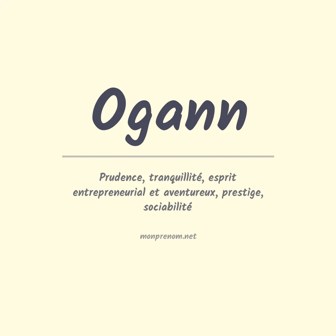 Signification du prénom Ogann