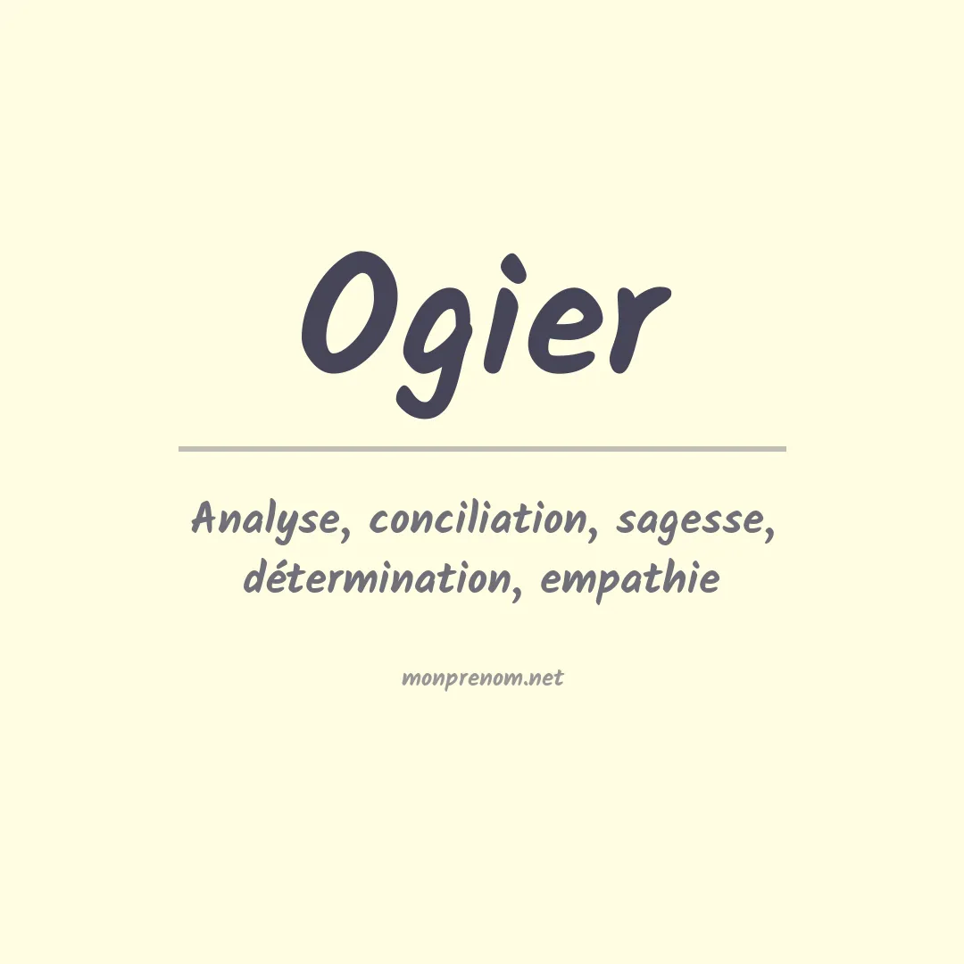 Prénom Ogier