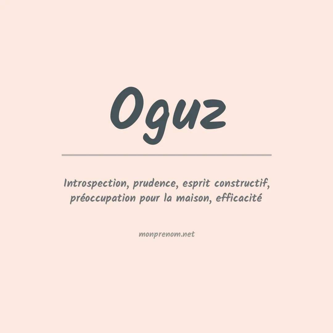 Prénom Oguz