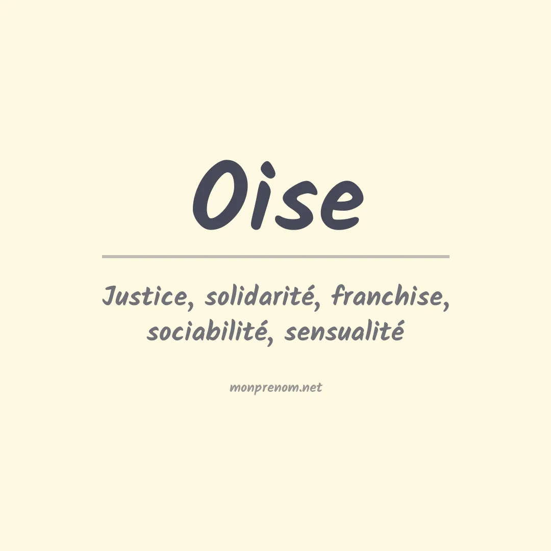 Signification du prénom Oise