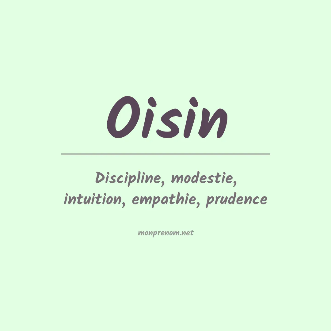 Signification du prénom Oisin