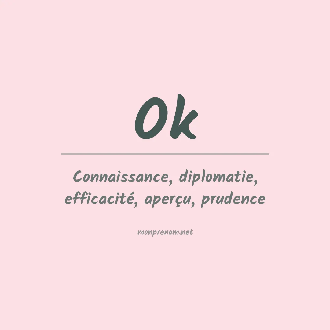 Prénom Ok