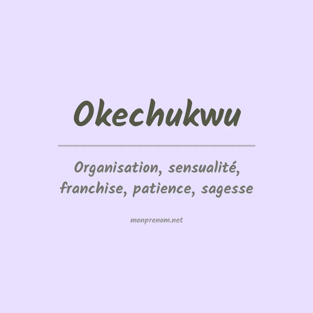 Prénom Okechukwu