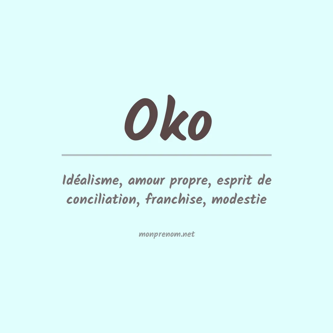 Prénom Oko