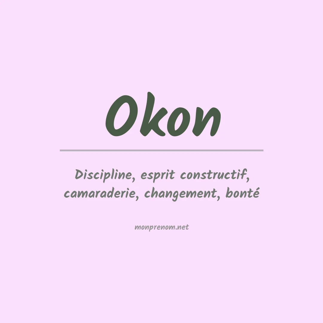 Prénom Okon