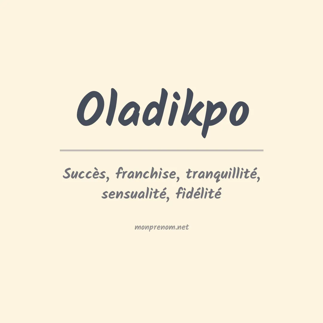 Prénom Oladikpo