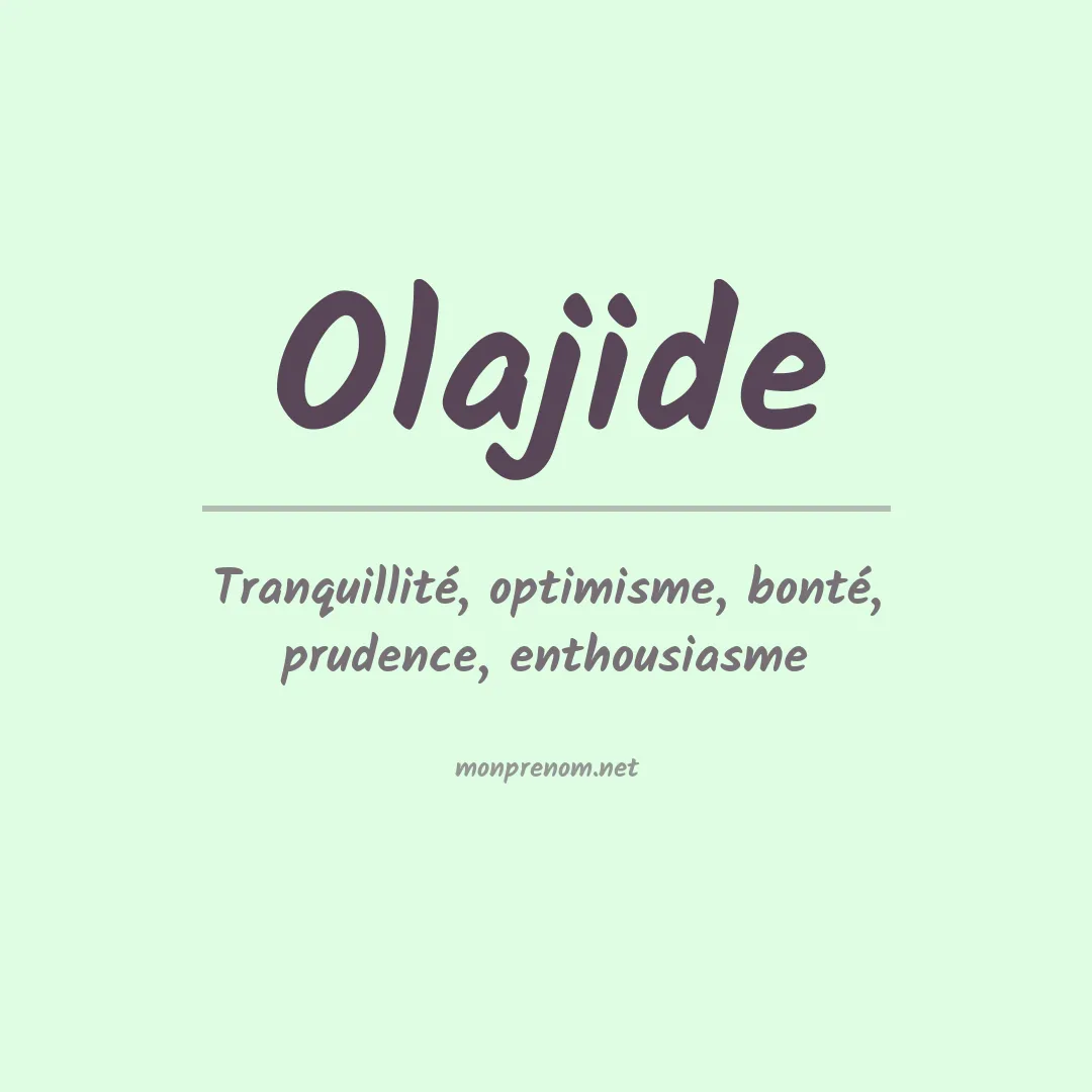 Prénom Olajide