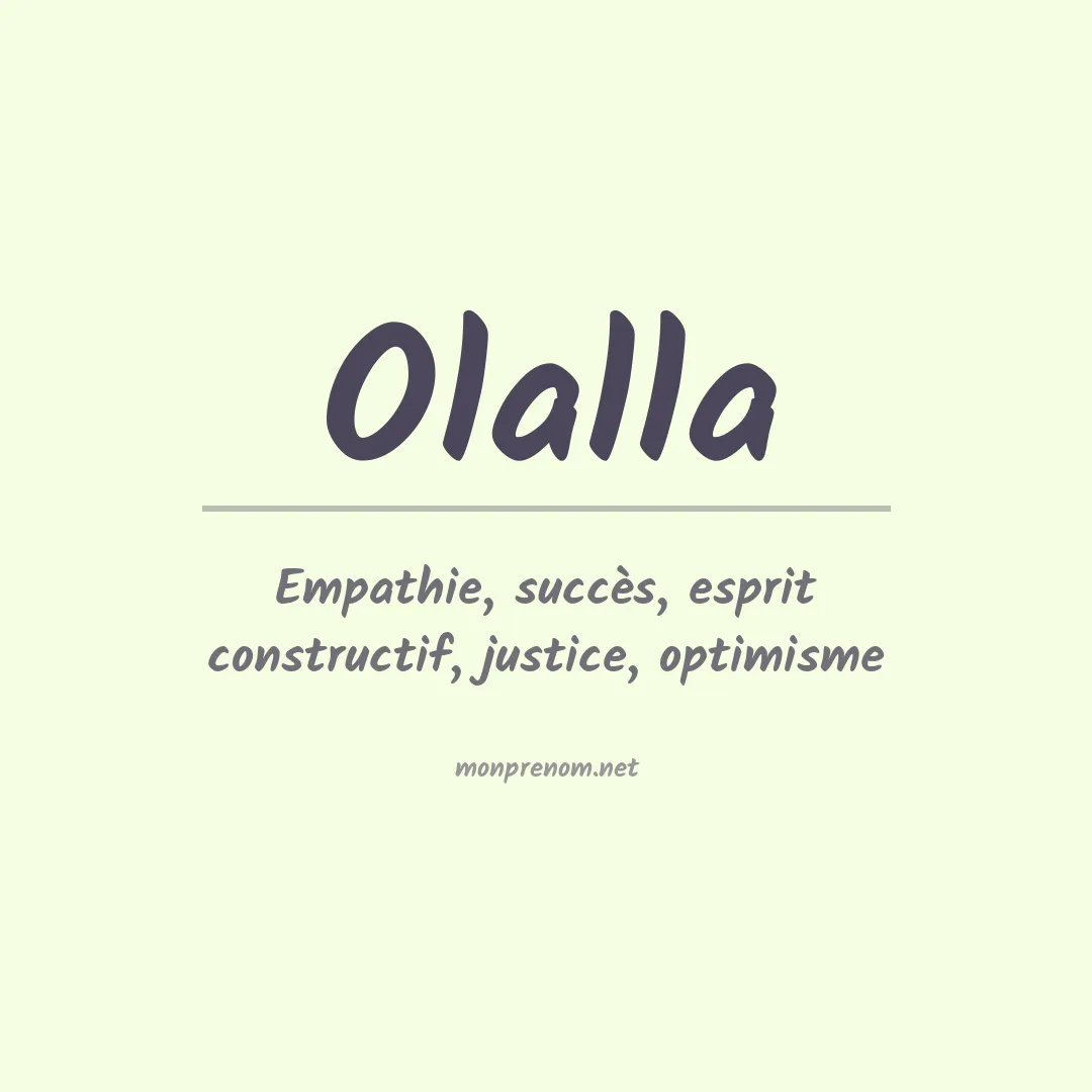 Prénom Olalla