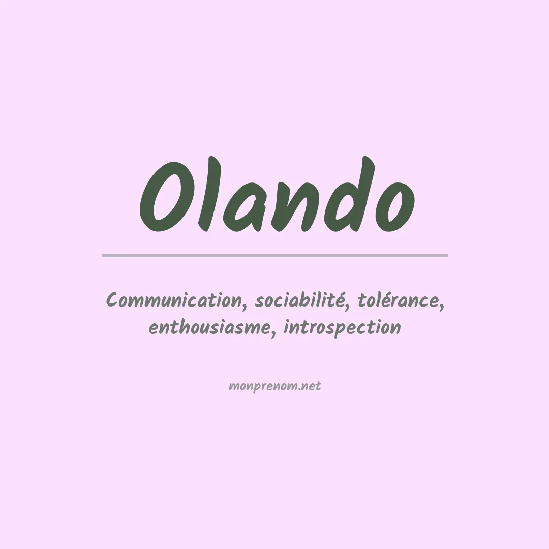Prénom Olando