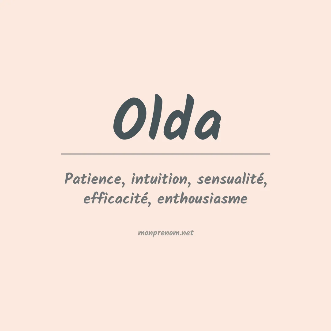 Prénom Olda