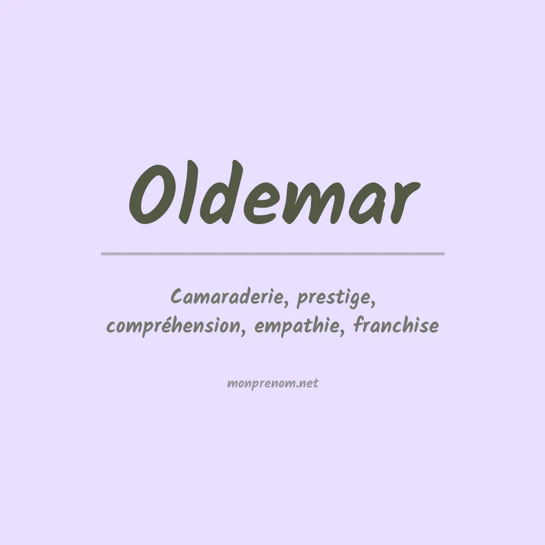 Prénom Oldemar