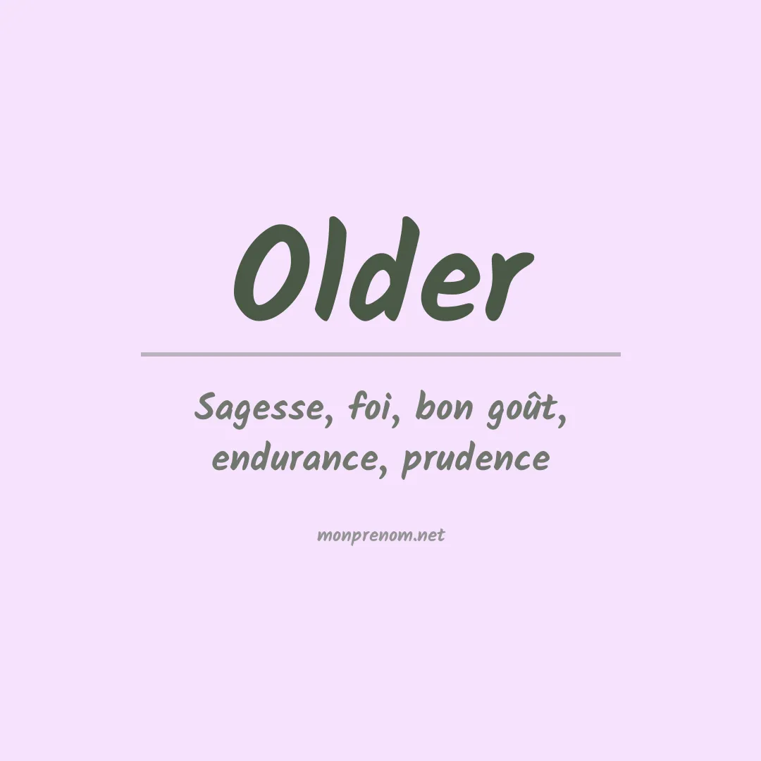 Prénom Older