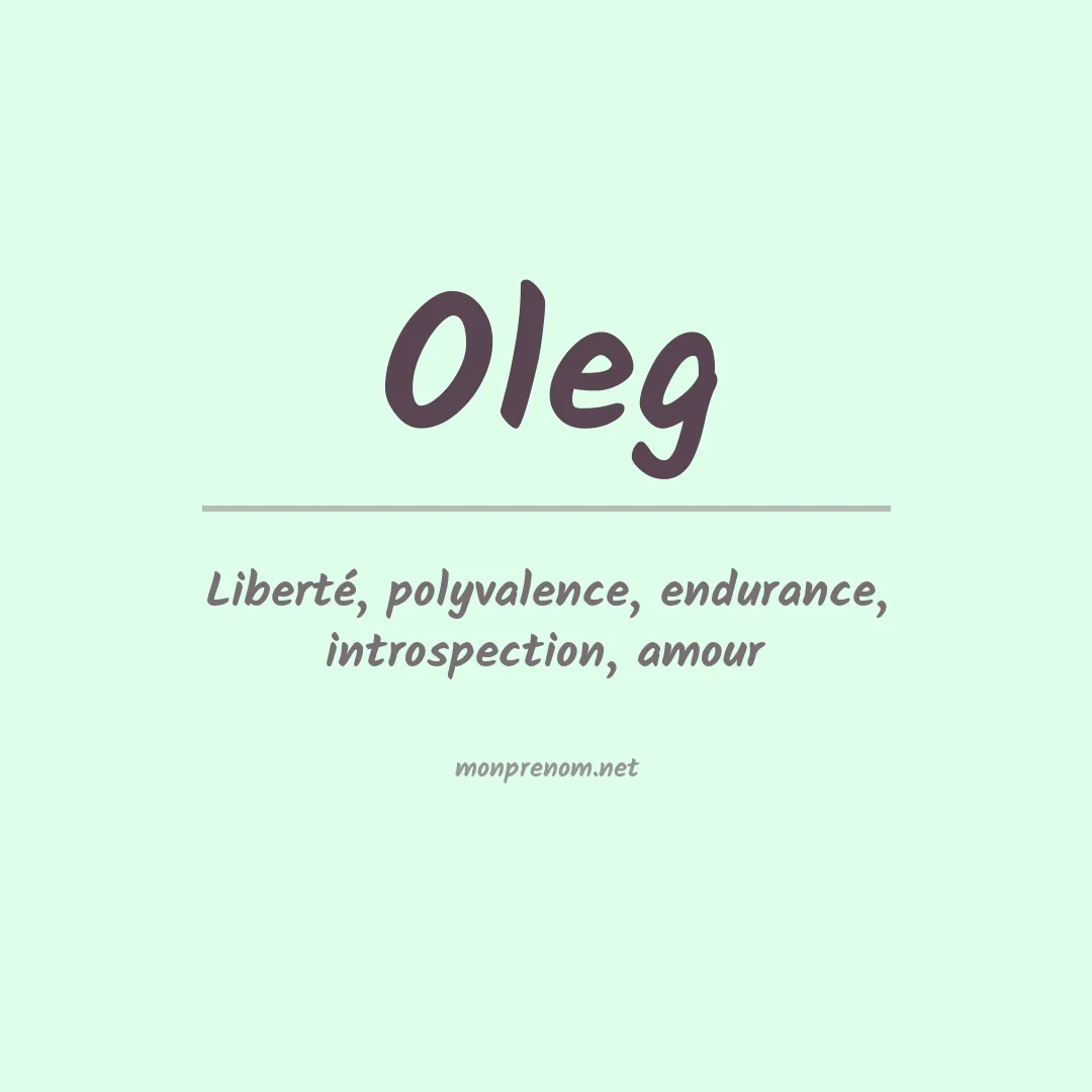 Prénom Oleg