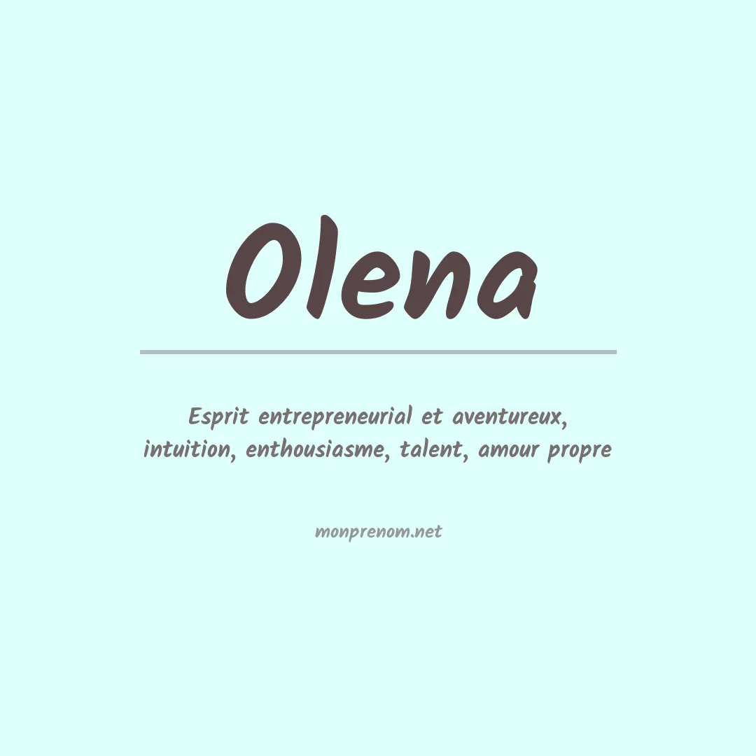 Prénom Olena