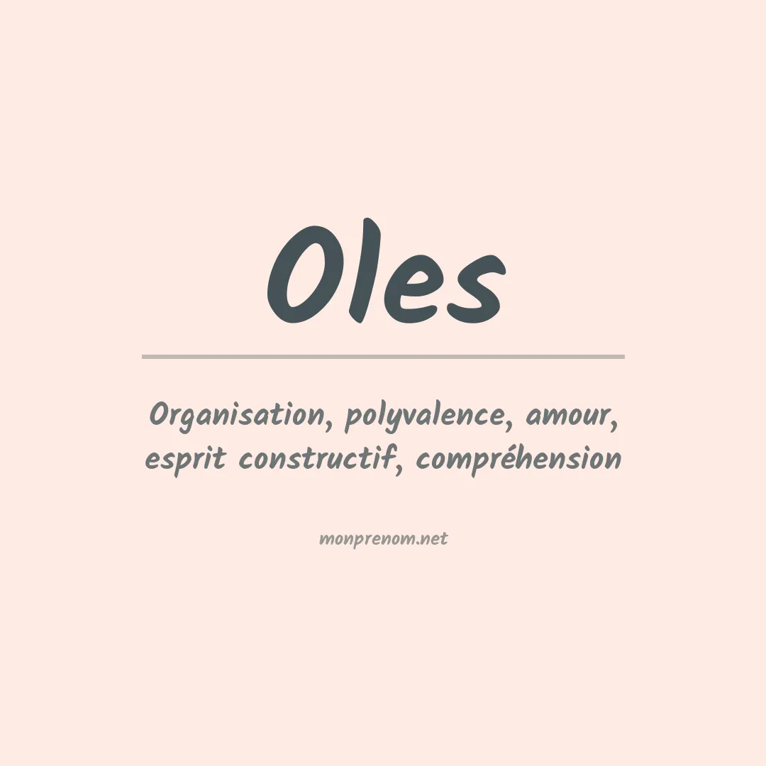 Prénom Oles