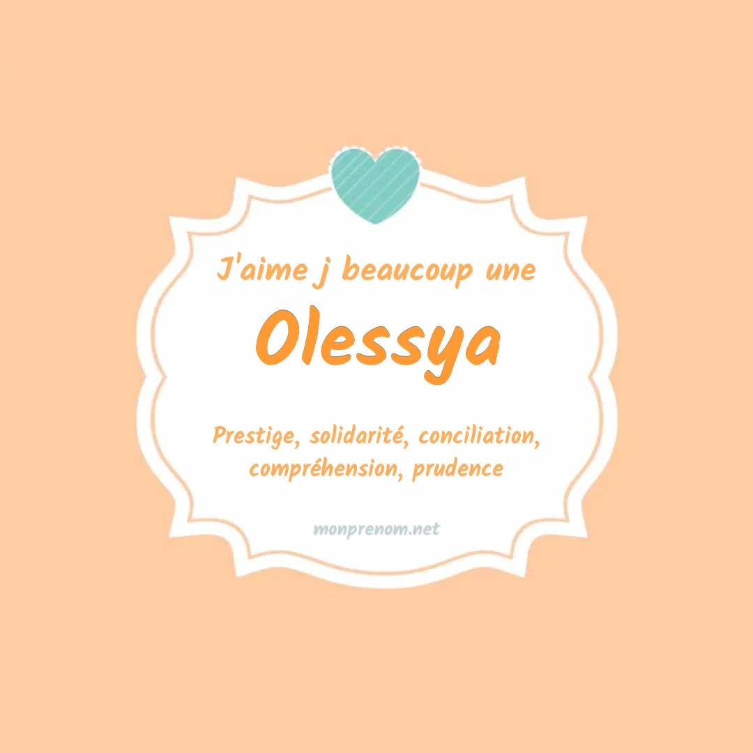 J'aime beaucoup Olessya