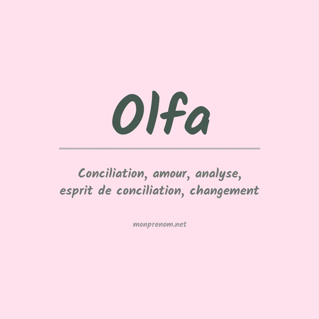 Prénom Olfa